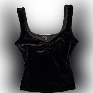 Black Velvet Tank Top